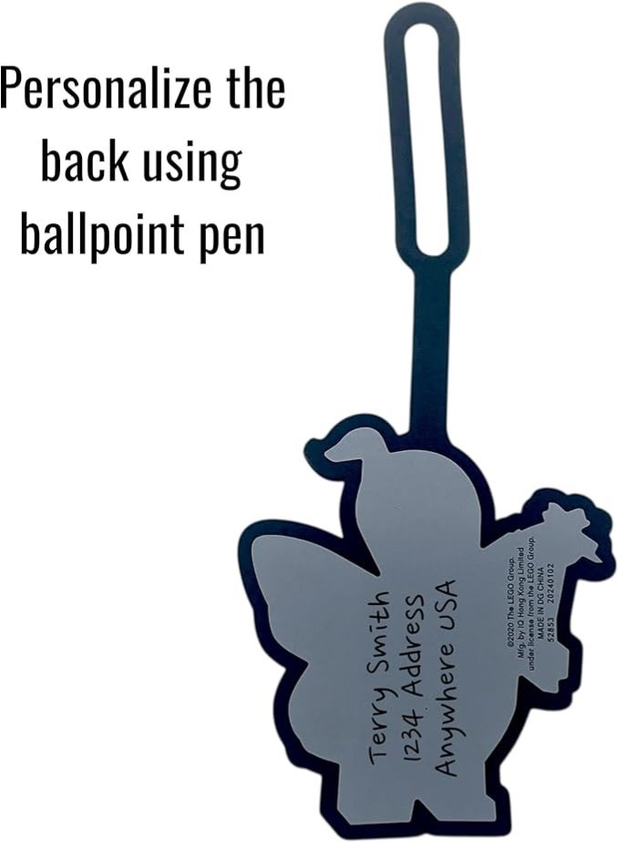 Lego Butterfly Girl Silicone Bag Tag - Image 4